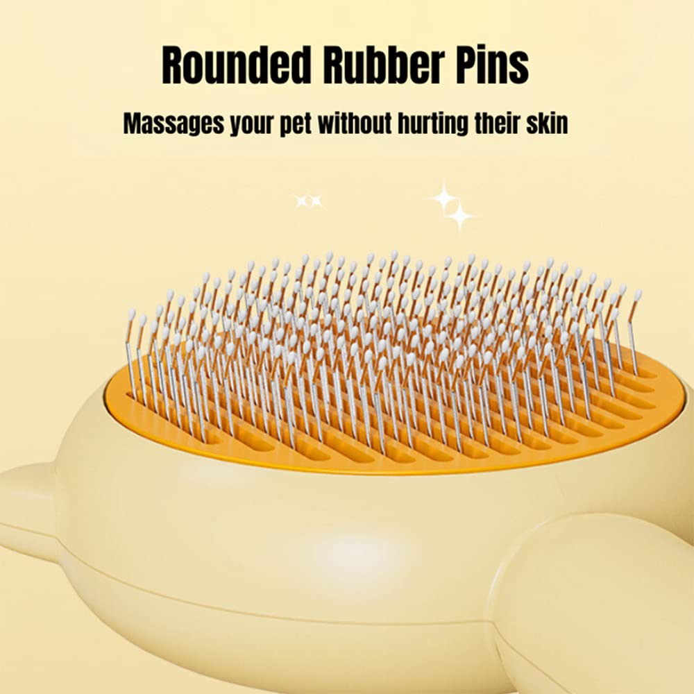 Gentle Cat Grooming Brush Removes Loose Hair Fast